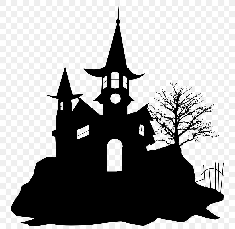 Silhouette Vector Graphics Clip Art Halloween, PNG, 800x800px, Silhouette, Black And White, Christmas Decoration, Christmas Tree, Fictional Character Download Free