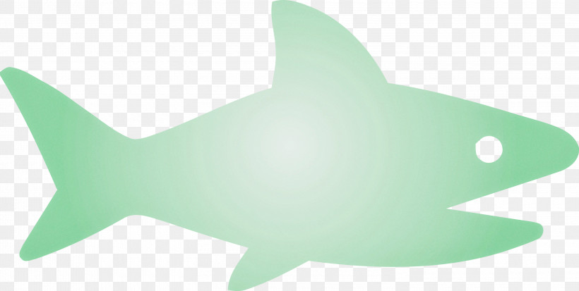 Baby Shark Shark, PNG, 3000x1514px, Baby Shark, Cartilaginous Fish, Fin, Fish, Green Download Free