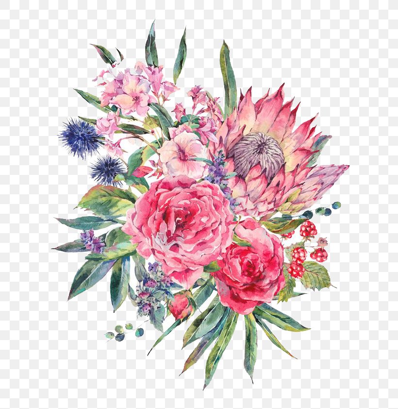 Floral Design Flower Bouquet Watercolor Painting Stock Illustration, PNG, 658x842px, Watercolour Flowers, Art, Artificial Flower, Cut Flowers, Flora Download Free