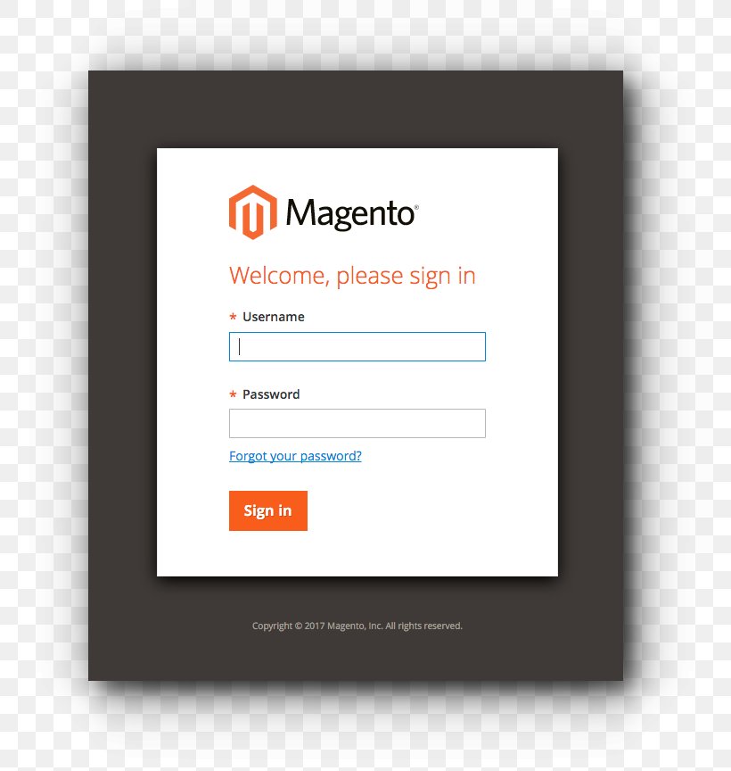 Magento Login Front And Back Ends Password Installation, PNG, 780x864px, Magento, Amazon Web Services, Brand, Form, Front And Back Ends Download Free