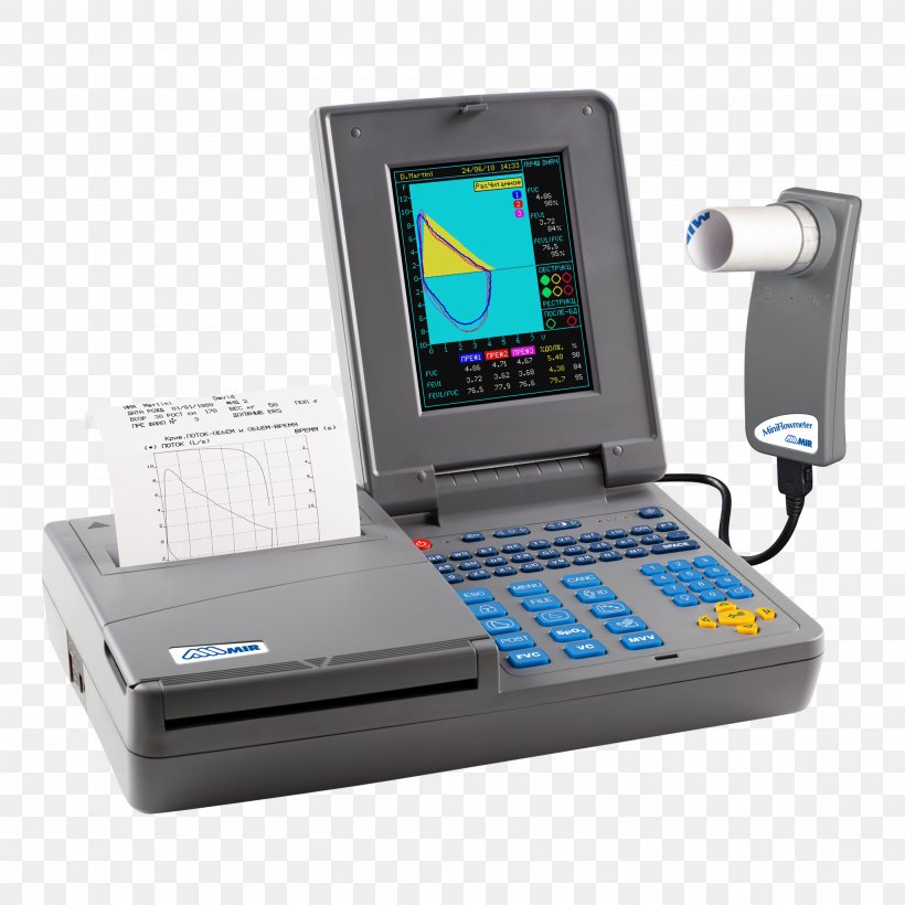 Spirometer Spirometry Bronchial Challenge Test Medicine Medical Diagnosis, PNG, 2048x2048px, Spirometer, Asthma, Communication, Computer Monitor Accessory, Electronic Device Download Free