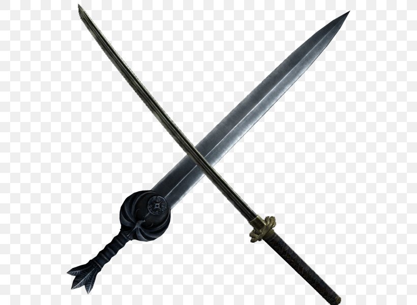 Sword The Elder Scrolls V: Skyrim – Dragonborn Blade Weapon Dagger, PNG, 600x600px, Sword, Blade, Cold Weapon, Dagger, Dragon Download Free