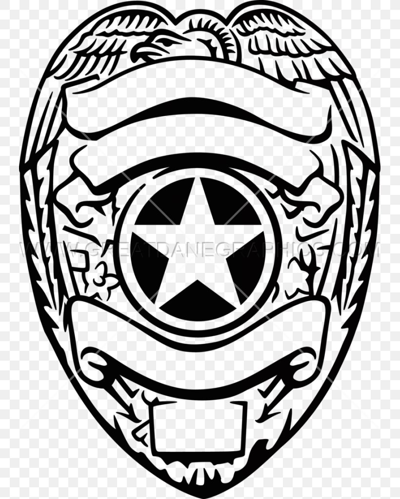 Badge Clip Art Police Officer Thin Blue Line, PNG, 741x1024px, Badge, Ball, Black And White, Drawing, Headgear Download Free