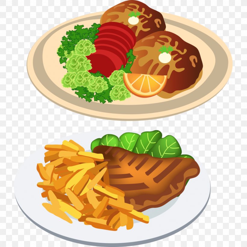 Fast Food Dinner Clip Art, PNG, 945x945px, Fast Food, American Food, Chicken Meat, Cooking, Cuisine Download Free