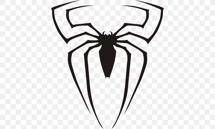 Spider-Man Drawing Clip Art, PNG, 432x495px, Spiderman, Artwork, Black And White, Drawing, Insect Download Free