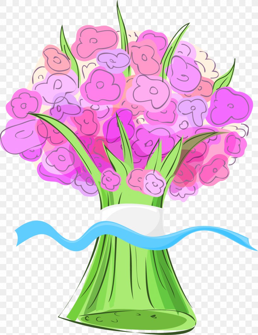 Floral Design Flower Bouquet Euclidean Vector, PNG, 1350x1756px, Floral Design, Art, Artworks, Cut Flowers, Fictional Character Download Free