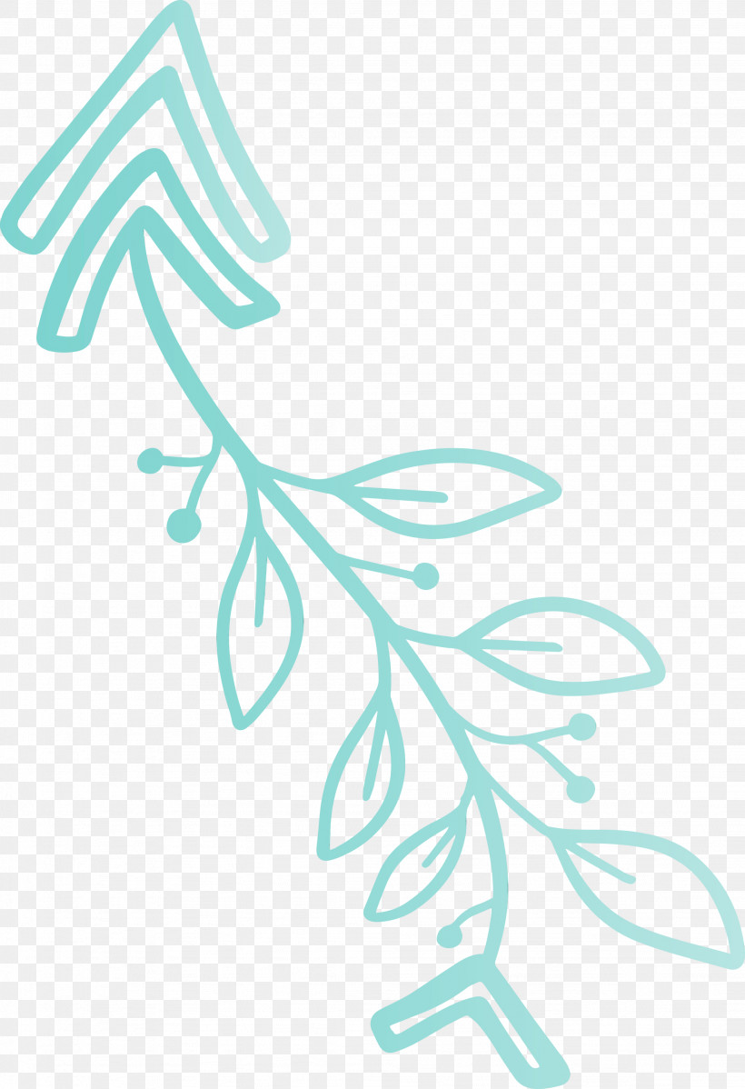 Leaf Meter Pattern Line Area, PNG, 2052x3000px, Boho Arrow, Area, Biology, Cute Arrow, Flower Download Free