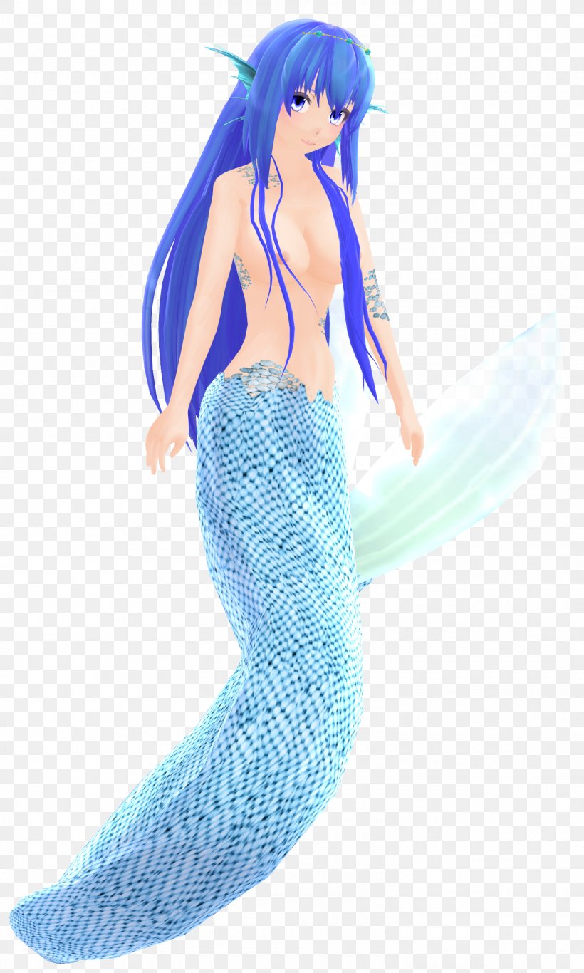 Mermaid MikuMikuDance Merman Hatsune Miku Vocaloid, PNG, 1500x2500px, Watercolor, Cartoon, Flower, Frame, Heart Download Free