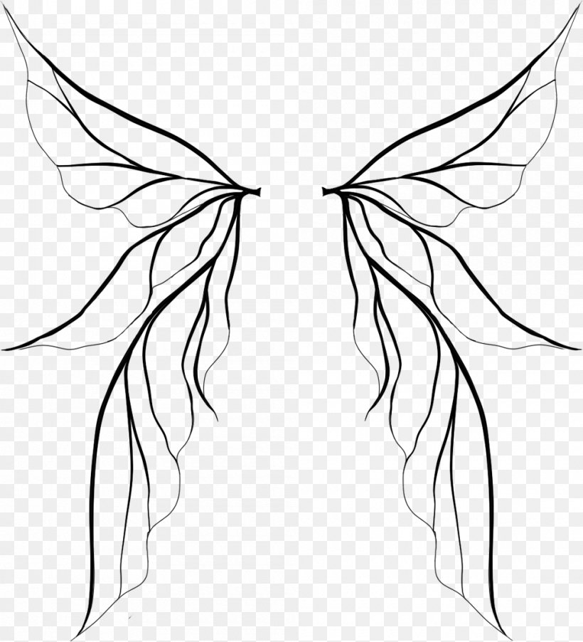 Clip Art Fairy Tinker Bell Drawing, PNG, 1000x1100px, Fairy, Art, Blackandwhite, Butterfly, Drawing Download Free