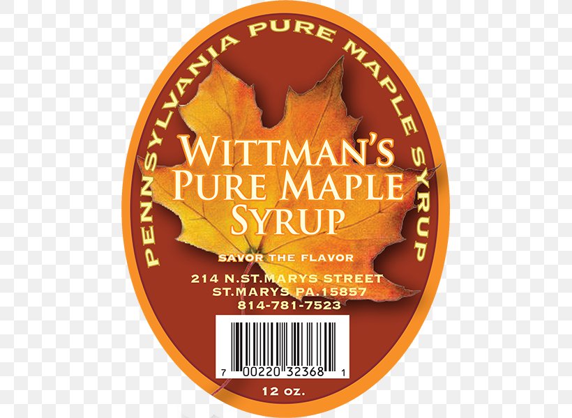 Pennsylvania Maple Syrup Font, PNG, 471x600px, Pennsylvania, Label, Maple, Maple Syrup, Orange Download Free