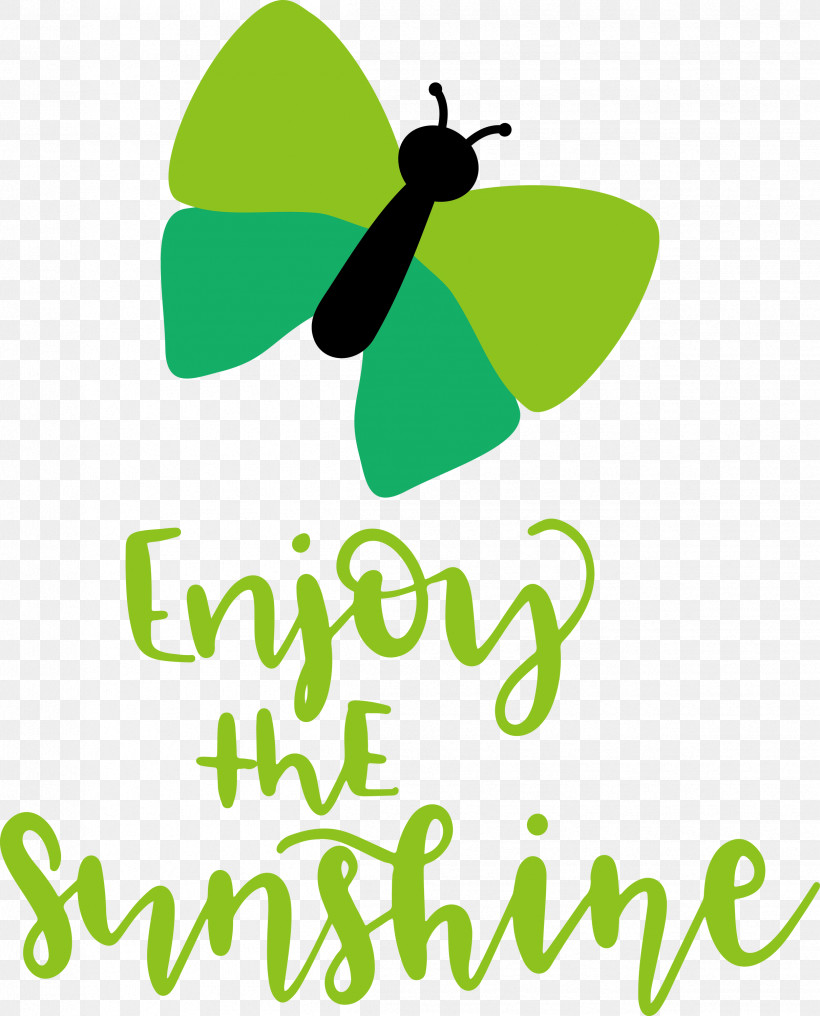 Sunshine Enjoy The Sunshine, PNG, 2421x3000px, Sunshine, Green, Insect, Leaf, Logo Download Free
