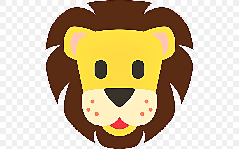 Emoji Smile, PNG, 512x512px, Lion, Android Nougat, Bear, Brown Bear, Cartoon Download Free
