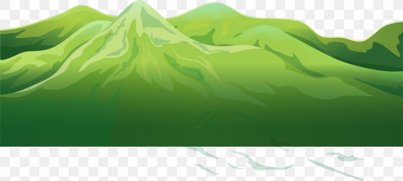 Green Mountain Download, PNG, 3001x1354px, Green, Cartoon, Drawing, Grass, Landscape Download Free