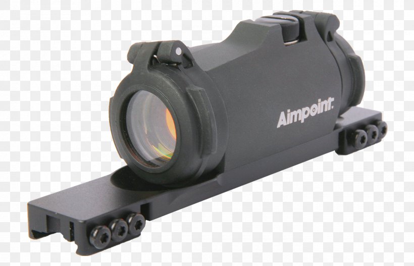 Aimpoint Micro H2 2MOA Aimpoint AB Red Dot Sight Leupold & Stevens, Inc. Aimpoint Black Micro H-1 2 MOA Sight With Standard Mount, PNG, 1400x900px, Aimpoint Ab, Camera Accessory, Firearm, Hardware, Hunting Download Free