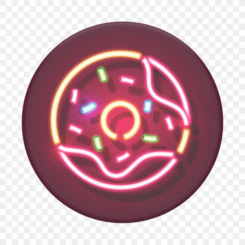 PopSockets Neon Sign Royalty-free Vector Graphics, PNG, 1000x1000px, Popsockets, Fotolia, Light, Magenta, Neon Download Free