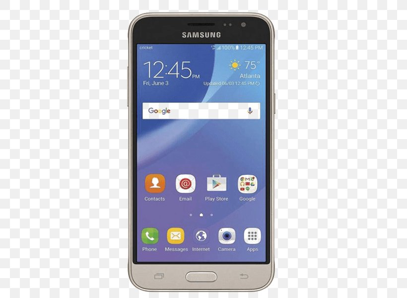 Samsung Galaxy J3 Cricket Wireless 4G Telephone, PNG, 600x600px, Samsung Galaxy J3, Android, Cellular Network, Communication Device, Cricket Wireless Download Free