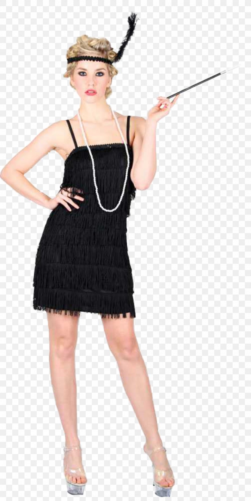 1920s Flapper Costume Party Dress, PNG, 1000x1992px, Flapper, Charleston, Cigarette Holder, Clothing, Clothing Accessories Download Free