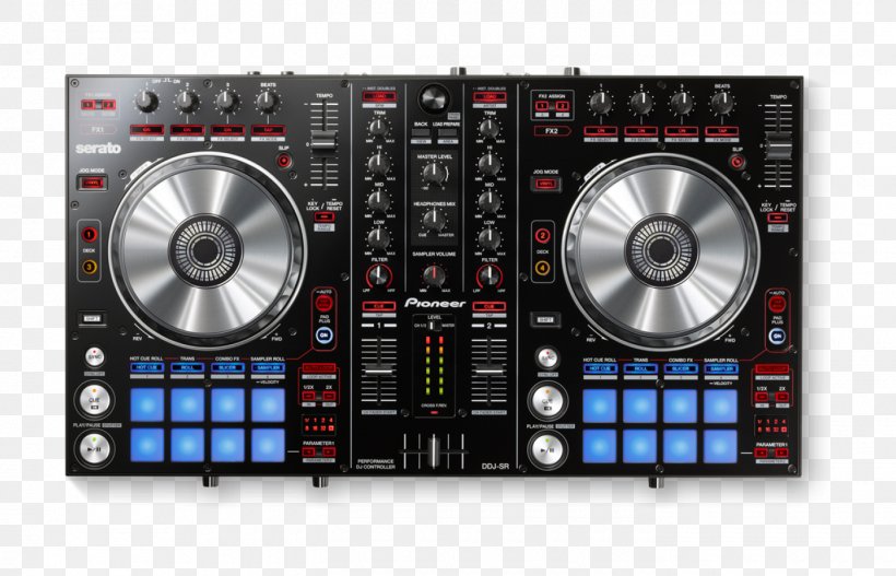 DJ Controller Pioneer DJ Audio Mixers Pioneer DDJ-SR Disc Jockey, PNG, 1400x900px, Dj Controller, Audio, Audio Equipment, Audio Mixers, Audio Receiver Download Free