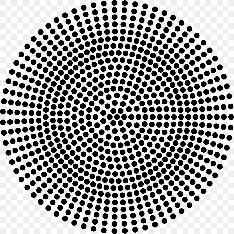 Halftone Circle Radius, PNG, 2258x2258px, Halftone, Area, Black And White, Circled Dot, Geometry Download Free