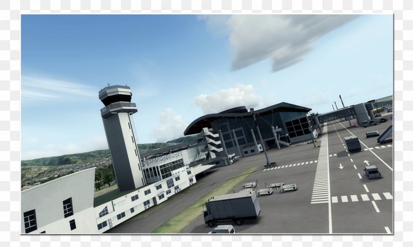 Roland Garros Airport Pierrefonds Airport Microsoft Flight Simulator X Transport, PNG, 1500x900px, Airport, Building, Control Tower, Infrastructure, Microsoft Flight Simulator Download Free