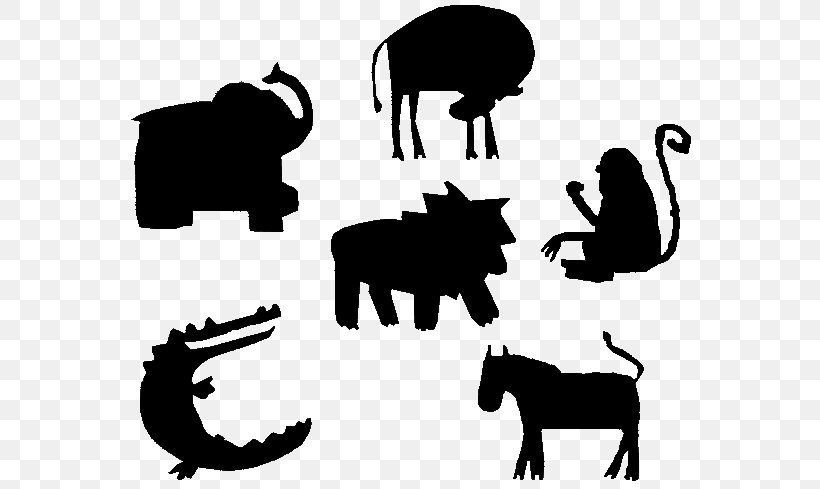Silhouette Animal Dog Drawing Elephant, PNG, 578x489px, Silhouette, Animal, Bear, Black, Black And White Download Free