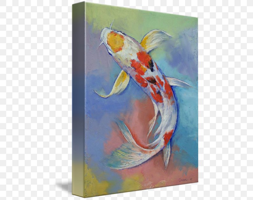Butterfly Koi Goldfish Siamese Fighting Fish, PNG, 477x650px, Koi, Acrylic Paint, Aquarium, Art, Artwork Download Free
