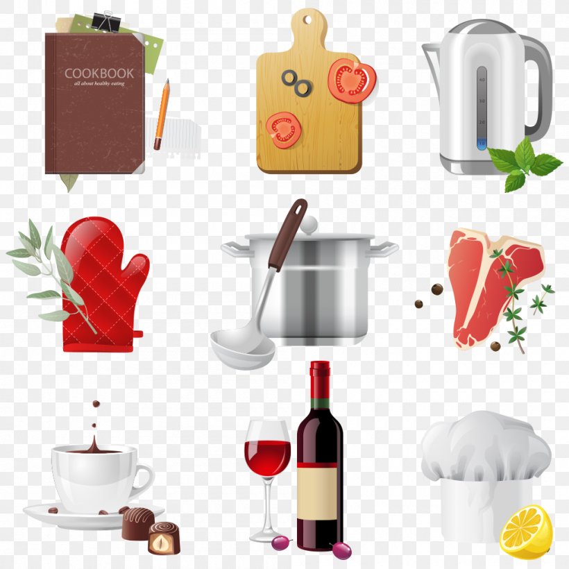 Cooking Kitchen Cookware And Bakeware Icon, PNG, 1000x1000px, Cooking, Bottle, Chef, Cookware And Bakeware, Cutting Board Download Free