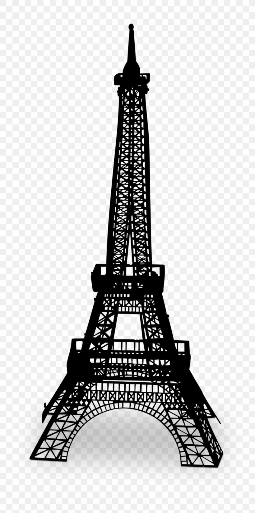 Eiffel Tower Champ De Mars Landmark Image, PNG, 900x1810px, Eiffel Tower, Architecture, Blackandwhite, Champ De Mars, France Download Free