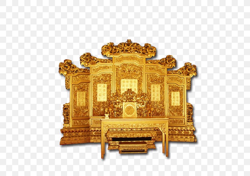 Forbidden City Emperor Of China Throne Chair Qing Dynasty, PNG, 576x576px, Forbidden City, Brass, Chair, Chinese Dragon, Chinoiserie Download Free