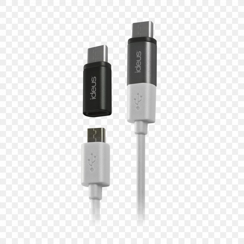 Micro-USB USB-C Adapter Cable, PNG, 2200x2200px, Microusb, Adapter, Black, Cable, Electronic Device Download Free