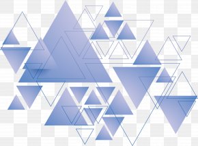 Blue Triangle - Triangle Geometry PNG