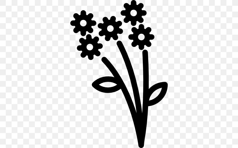 Clip Art, PNG, 512x512px, Flower, Black And White, Branch, Flora, Flowering Plant Download Free