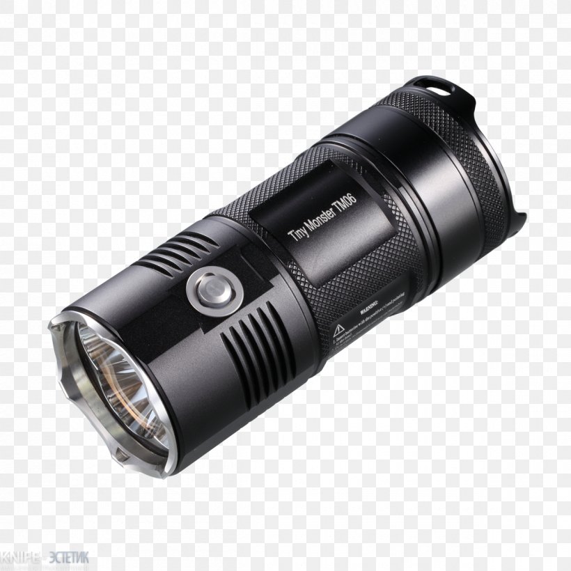 Flashlight Nitecore TM26 Light-emitting Diode Lumen Tactical Light, PNG, 1200x1200px, Flashlight, Battery, Cree Inc, Hardware, Lightemitting Diode Download Free