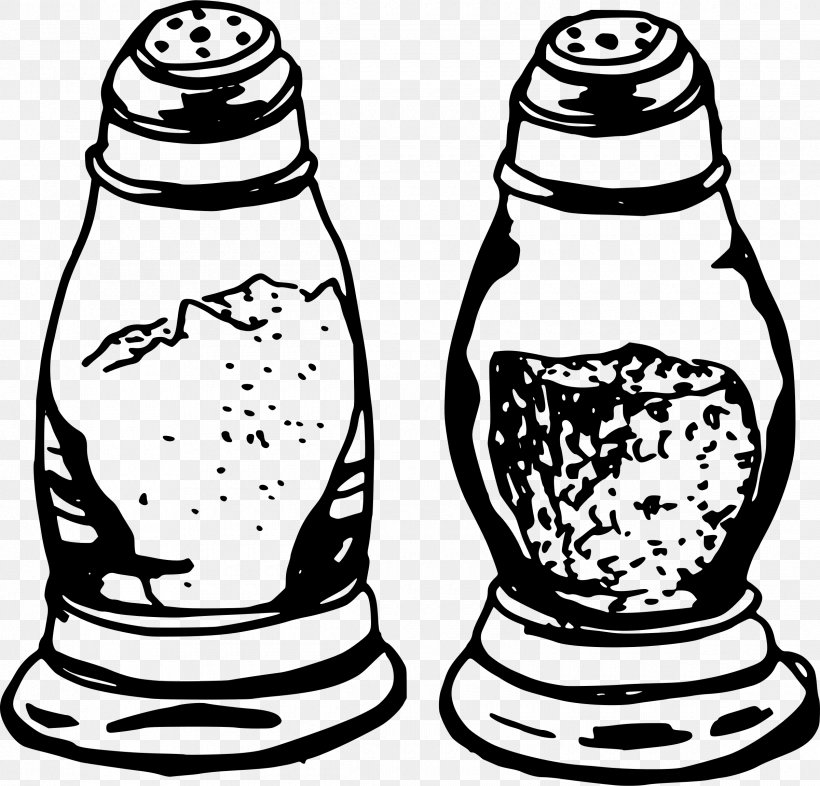 Salt And Pepper Shakers Black Pepper Capsicum Clip Art, PNG, 2400x2302px, Salt, Black And White, Black Pepper, Capsicum, Color Download Free