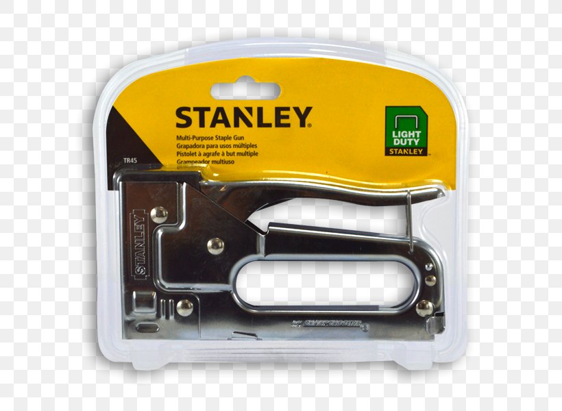 Stanley Hand Tools Stapler Stanley TR110 Heavy Duty Staple Gun Stanley TR45, PNG, 600x600px, Stanley Hand Tools, Bostitch, Hardware, Hardware Accessory, Nail Download Free