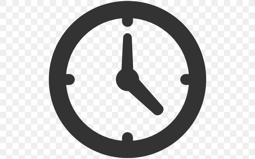 Clock Clip Art, PNG, 512x512px, Clock, Alarm Clocks, Black And White, Computer Software, Font Awesome Download Free