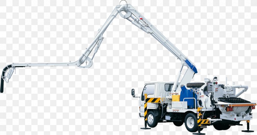 Concrete Pump Crane Cement Mixers, PNG, 860x454px, Concrete Pump, Automotive Exterior, Cement Mixers, Concrete, Construction Equipment Download Free