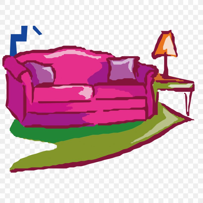 Couch Furniture Clip Art, PNG, 1181x1181px, Couch, Decorative Arts, Furniture, Magenta, Pink Download Free