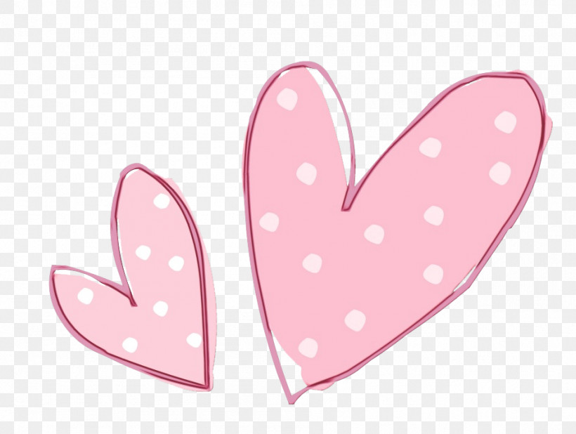 Pink Heart Pattern Font Wing, PNG, 946x713px, Watercolor, Heart, Paint, Pink, Wet Ink Download Free