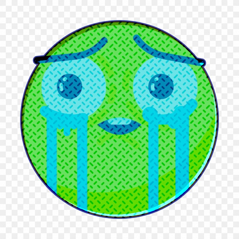 Cry Icon Cute Icon Mem Icon, PNG, 1128x1128px, Cry Icon, Aqua, Cute Icon, Emoticon, Green Download Free