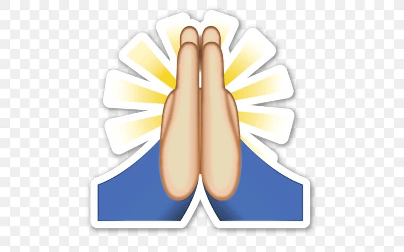 Praying Hands Emoji Prayer Sticker Emoticon, PNG, 512x512px, Praying Hands, Drawing, Emoji, Emoticon, Finger Download Free