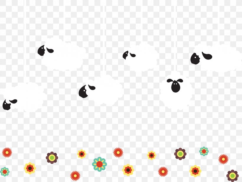Sheep Euclidean Vector Icon, PNG, 2128x1603px, Sheep, Cloud, Drawing, Flower, Games Download Free