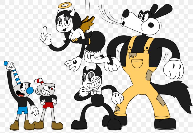 Cuphead Bendy And The Ink Machine Undertale Cartoon Drawing, PNG, 1024x708px, Cuphead, Art, Bendy And The Ink Machine, Boss, Cartoon Download Free
