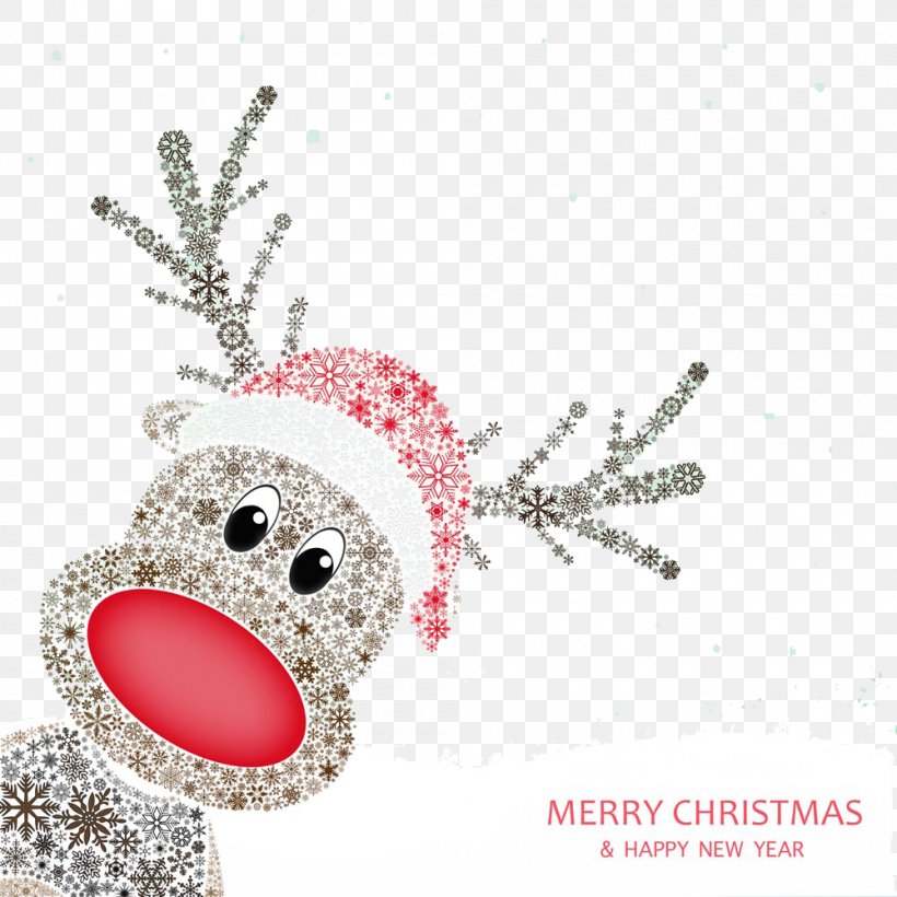 Reindeer Christmas, PNG, 1000x1000px, Reindeer, Christmas, Christmas And Holiday Season, Christmas Eve, Christmas Ornament Download Free