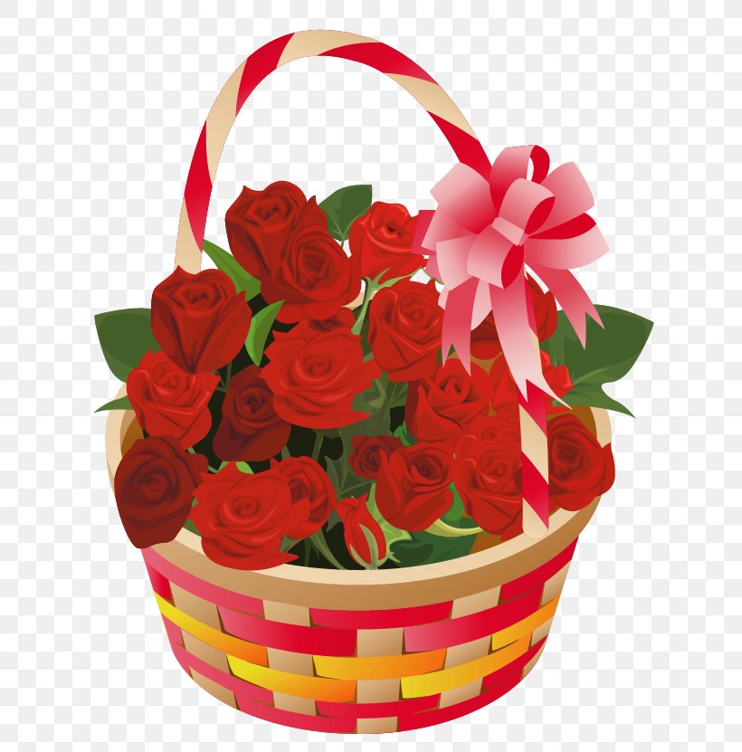 Rose Valentine's Day Clip Art, PNG, 656x831px, Rose, Artificial Flower, Basket, Blog, Cut Flowers Download Free
