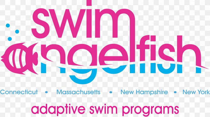 Swimming Angelfish Logo Therapy Water, PNG, 2543x1419px, Swimming, Angelfish, Aquatic Animal, Area, Brand Download Free