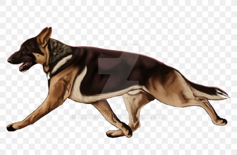 German Shepherd Tyrannosaurus Illustration Watercolor Painting, PNG, 900x592px, German Shepherd, Carnivoran, Dinosaur, Dog, Dog Breed Download Free