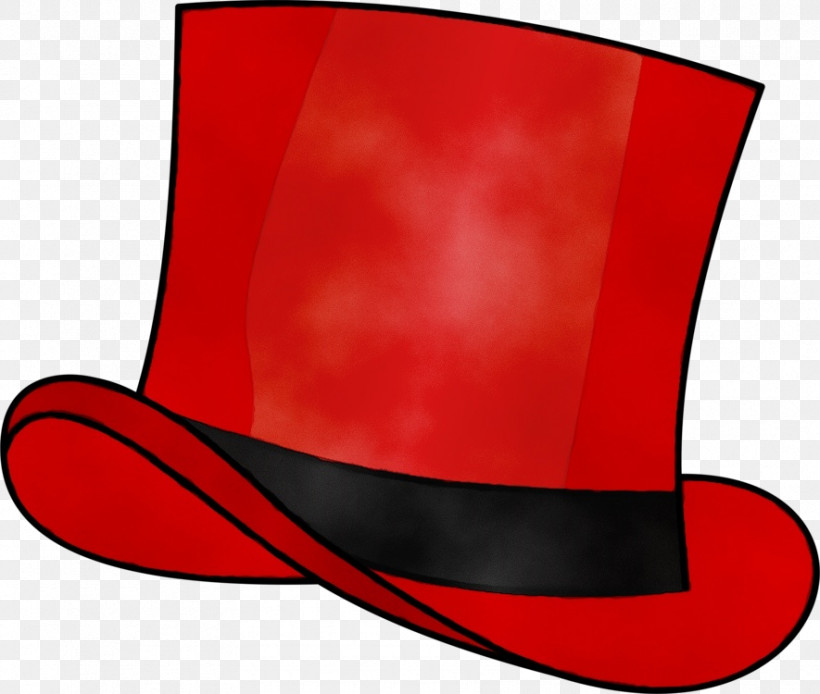 Red Clothing Costume Hat Hat Costume Accessory, PNG, 885x750px, Watercolor, Clothing, Costume Accessory, Costume Hat, Cylinder Download Free
