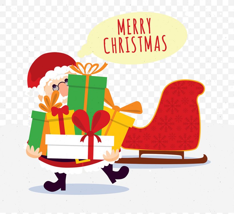 Santa Claus Christmas Gift Illustration, PNG, 1200x1098px, Santa Claus, Area, Art, Cartoon, Christmas Download Free