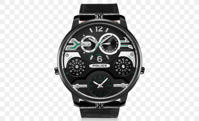 Stopwatch Quartz Clock Police, PNG, 500x500px, Watch, Analog Signal, Brand, Chronograph, Chronometer Watch Download Free